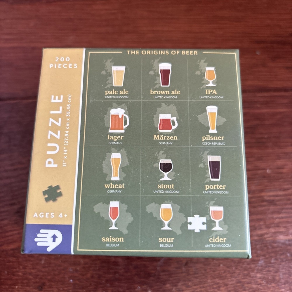 Mixology - 200 Piece Jigsaw Puzzle - Mixed‎ Drinks & Their Recipes/ New Sealed